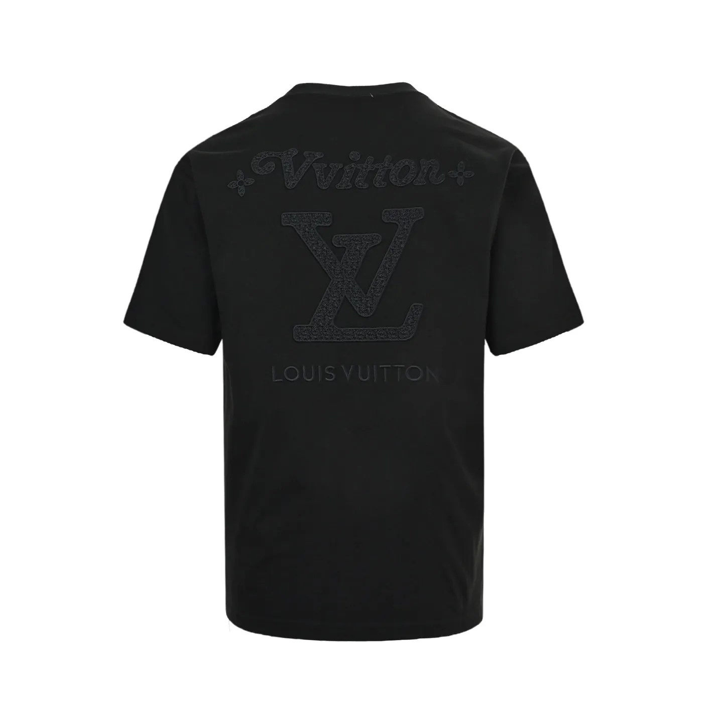 Louis Vuitton/Louis Vuitton 26ss woven letter embroidered short sleeves